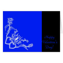 Valentine's Day - heart and butterfly on Rainbow Greeting Card