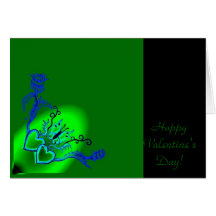 Valentine's Day - heart and butterfly on Rainbow Card