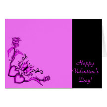 Valentine's Day - heart and butterfly on Rainbow Cards