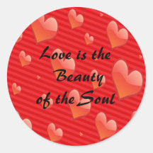 Valentine's Day Love Heart Sticker