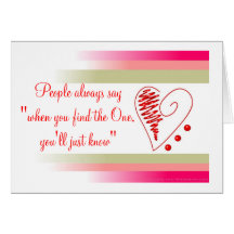 Valentine's Day Romantic Greeting Greeting Cards