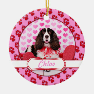 valentines day dog springer spaniel