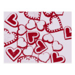 Valentine's Hearts Postcard
