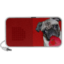 Valentines pug doodle speaker