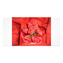 VALENTINES ROSES PHOTO GREETING CARD