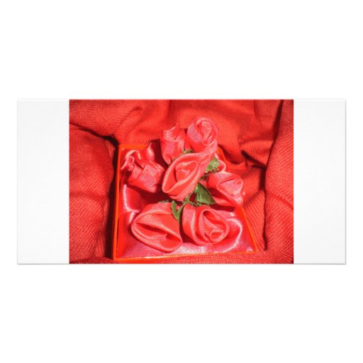 VALENTINES ROSES PHOTO GREETING CARD