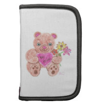 Valentine's Teddy mini folio planner
