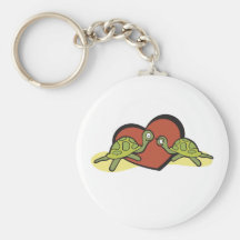 Valentines Turtle Love Keychains