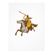 Valkyrie Riding Horse Retro Custom Announcements