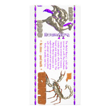 Valxart 1990 2050 MetalHorse zodiac Scorpio Customised Photo Card