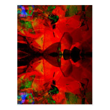 Valxart abstract jello art postcard