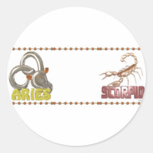 ValxArt Aries Scorpio zodiac friendship Stickers
