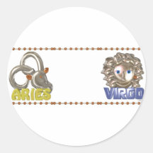 Valxart Aries Virgo zodiac friendship Stickers