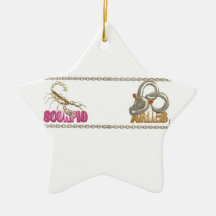 Valxart Scorpio Aries zodiac friendship Christmas Tree Ornaments