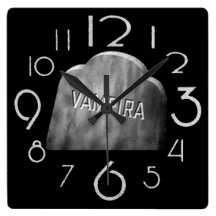 Vampira Plan 9 From Outer Space Square Wallclock