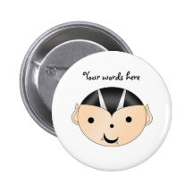 Vampire boy button