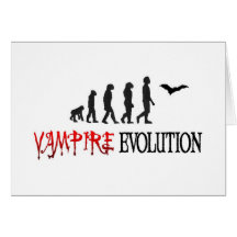 Vampire Evolution Greeting Card