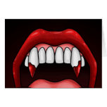 Vampire Halloween Teeth Greeting Cards