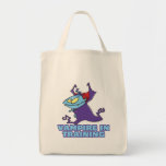 vampire in training funny cartoon bag