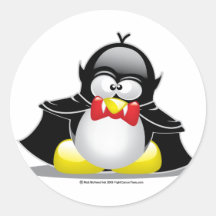 Vampire Penguin Stickers
