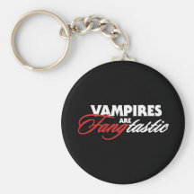 Vampires are Fangtastic on Halloween Keychain