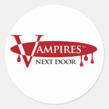 Vampires Next Door Logo Design Stickers