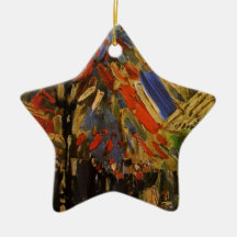 Van Gogh; 14th of July Celebration in Paris Christmas Ornaments