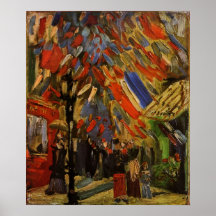 Van Gogh; 14th of July Celebration in Paris Poster