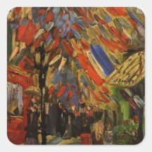 Van Gogh; 14th of July Celebration in Paris Stickers