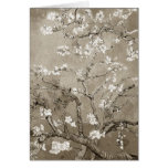 Van Gogh Almond Branches in Bloom - Sepia Card