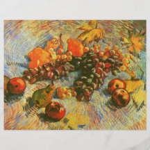 Van Gogh Apples Pears Lemons Grapes (F382) Personalized Flyer