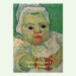 Van Gogh Baby Shower Invite; Baby Marcelle Roulin invitations