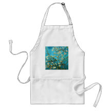 Van Gogh Blossoming Almond Tree Vintage Fine Art Aprons