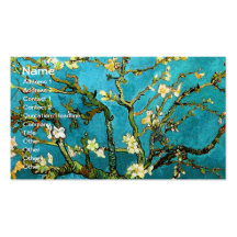 Van Gogh Blossoming Almond Tree Vintage Fine Art Business Card