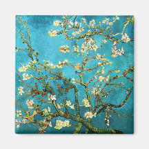 Van Gogh Blossoming Almond Tree Vintage Fine Art Refrigerator Magnets