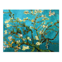 Van Gogh Blossoming Almond Tree Vintage Fine Art Post Cards