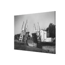 Van Gogh Bridge, Arles, c.1850-1960 Stretched Canvas Print