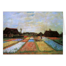 Van Gogh Bulb Fields Holland Fine Art Greeting Cards