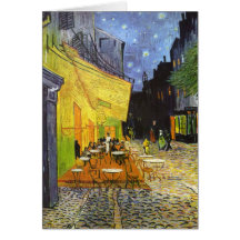 Van Gogh Cafe Terrace at Night Greeting Cards