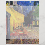 Van Gogh; Cafe Terrace at Night, Vintage Fine Art Full Color Flyer