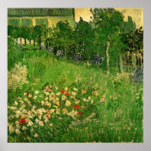 Van Gogh; Daubigny's Garden, Le Jardin de Daubigny Posters