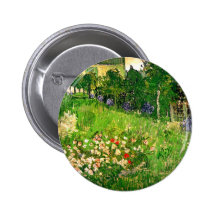 Van Gogh Daubigny's Garden Pinback Buttons