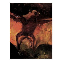 Van Gogh; Flying Fox (Still Life Bat) Postcard
