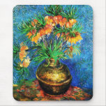 Van Gogh Fritillaries Copper Vase Fine Art Mousemats