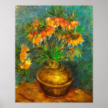 Van Gogh Fritillaries in a Copper Vase Print