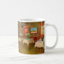 Van Gogh; Interior of a Restaurant, Vintage Art Mug