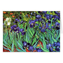 Van Gogh Irises Greeting Card