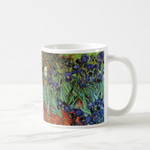 Van Gogh Irises, Vintage Post Impressionism Art Mugs