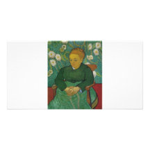 VAN GOGH - LA BERCEUSE (AUGUSTINE ROULIN) PHOTO GREETING CARD