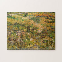 van Gogh - Meadow in Saint-Paul Hospital garden Jigsaw Puzzle
